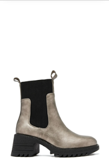 Bottes en cuir à talon